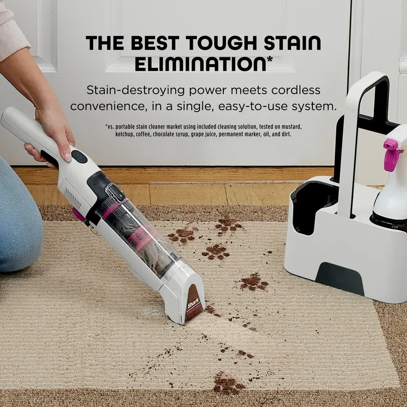 Professional Cordless Portable Stain and Odor Remover for Carpet and Upholstery