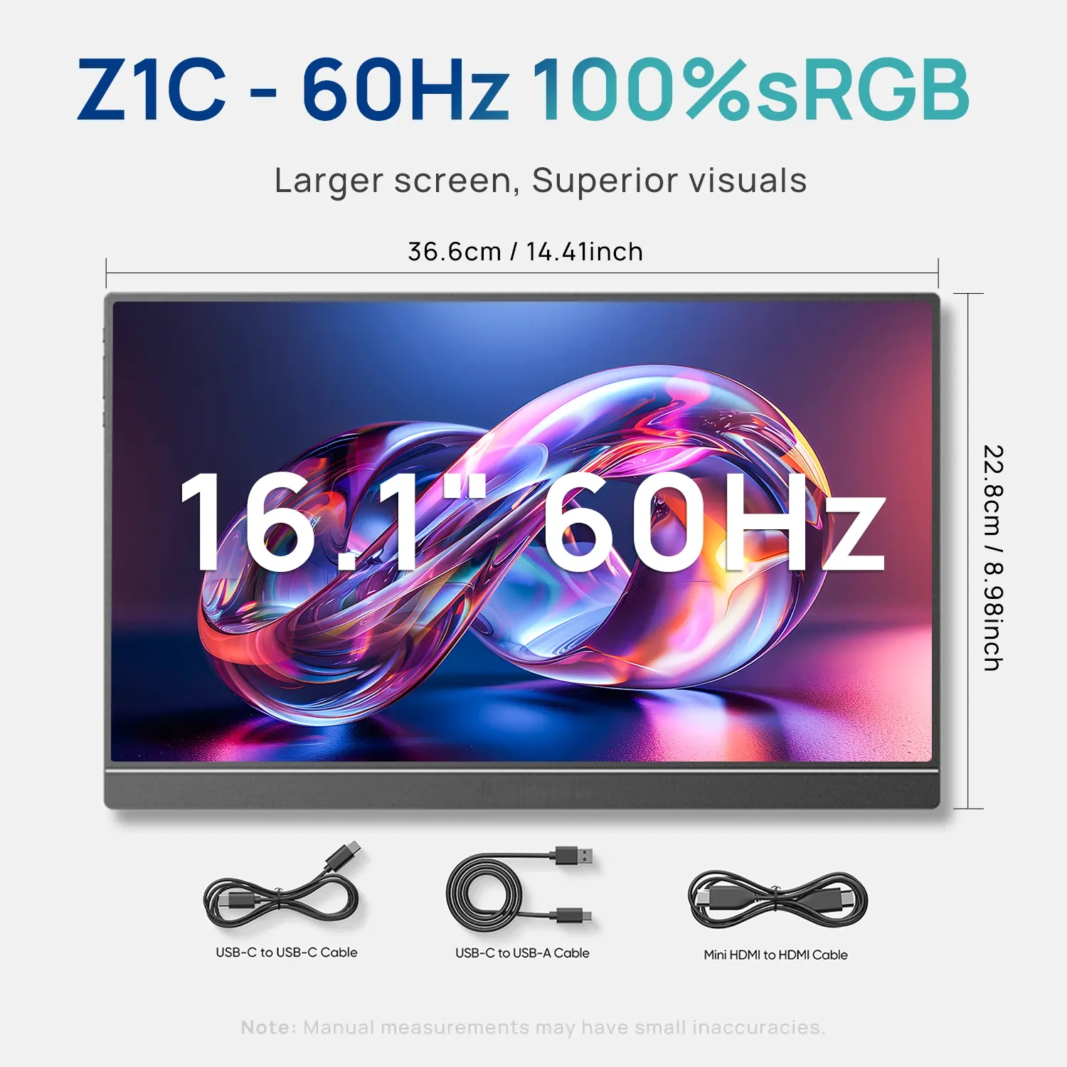 Anniversary Sale:16.1/17.3 Inch Portable Monitor 144Hz 1080P FHD Laptop Screen Extender, IPS HDR Computer Display External Screen for Laptop PC Mac Phone Xbox Switch PS5, Work from Home