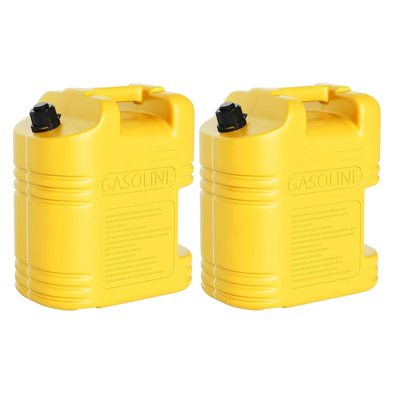 【Fathersdaygift】GARVEE 15 Gallon Portable Fuel Caddy with LE Pump & 10ft Hose for Gasoline Diesel Storage on Wheels for Cars Lawn Mowers ATVs Boats Red Yellow Gray Options - Convenience