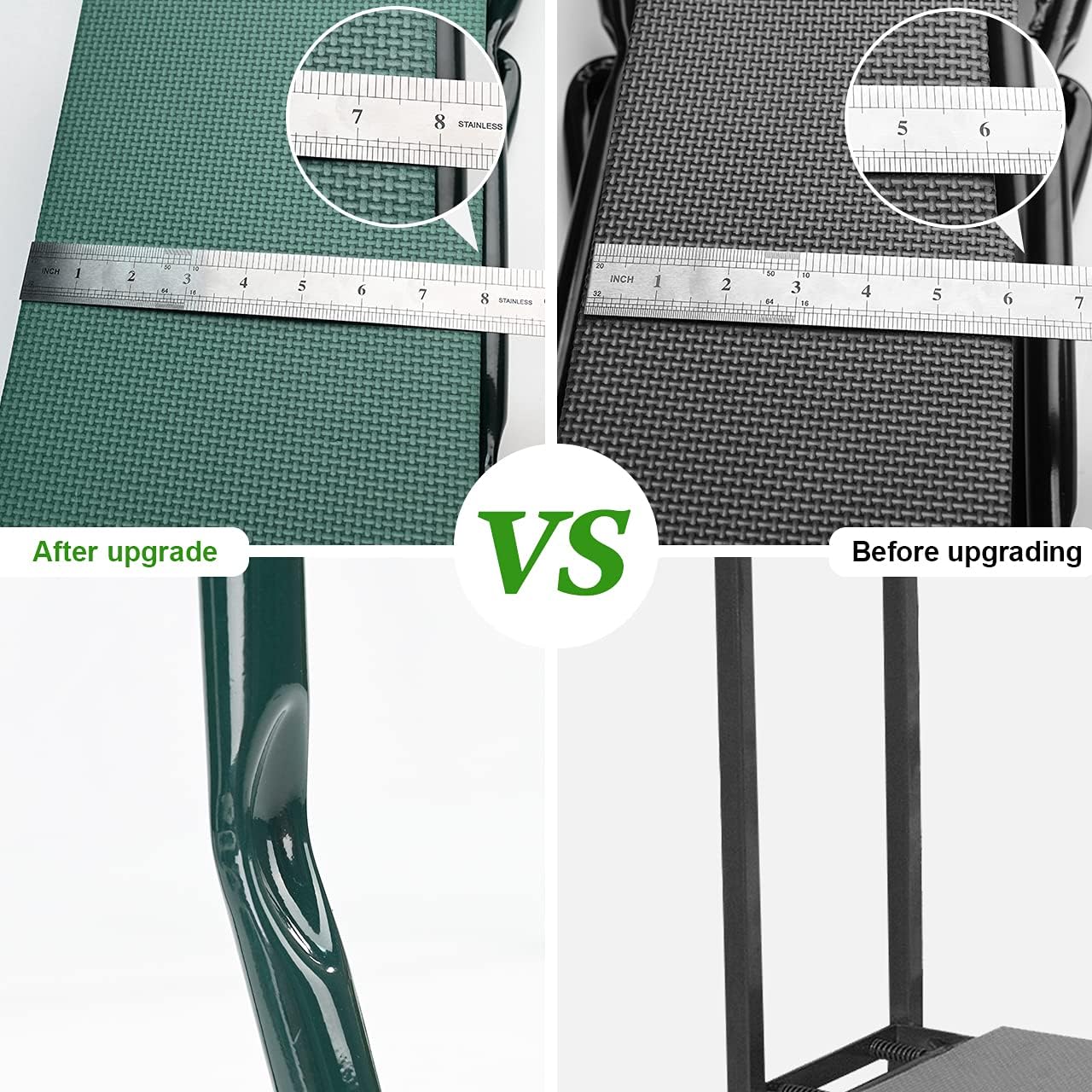 2-in-1 Foldable Garden Kneeler and Seat with Ergonomic Gardening Bench Design