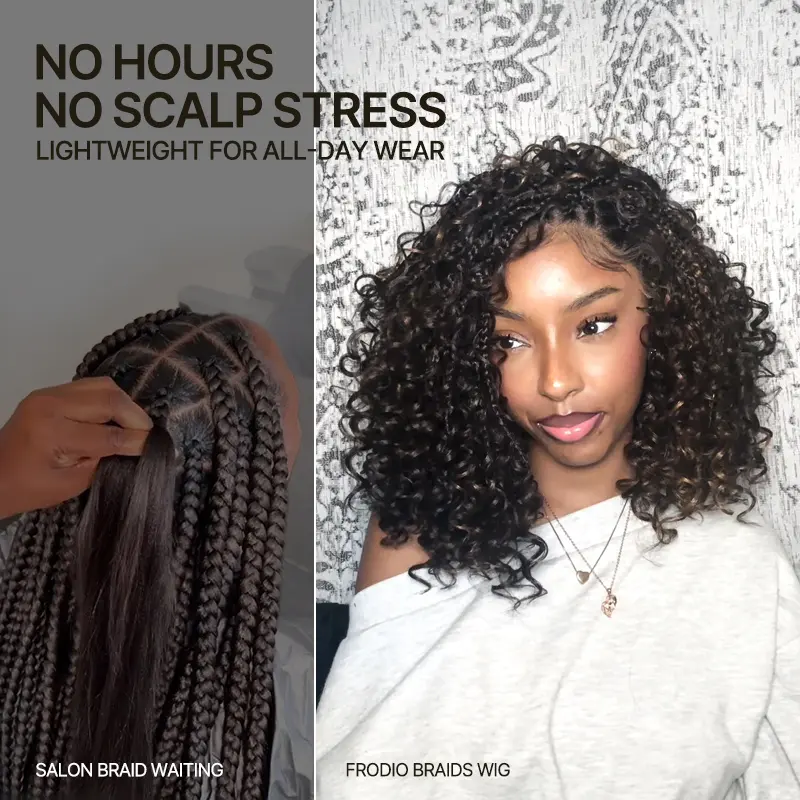 Wear & Go Boho Braid Water Wave Glueless HD Lace Wig