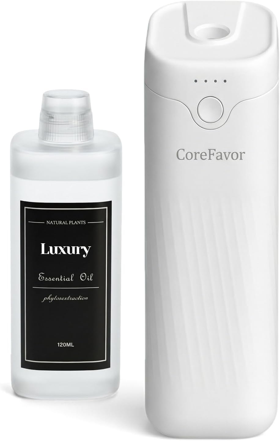 Luxury Wall-Mount Odor Eliminator: Intelligent 4-Speed Rechargeable Essential Oil Diffuser