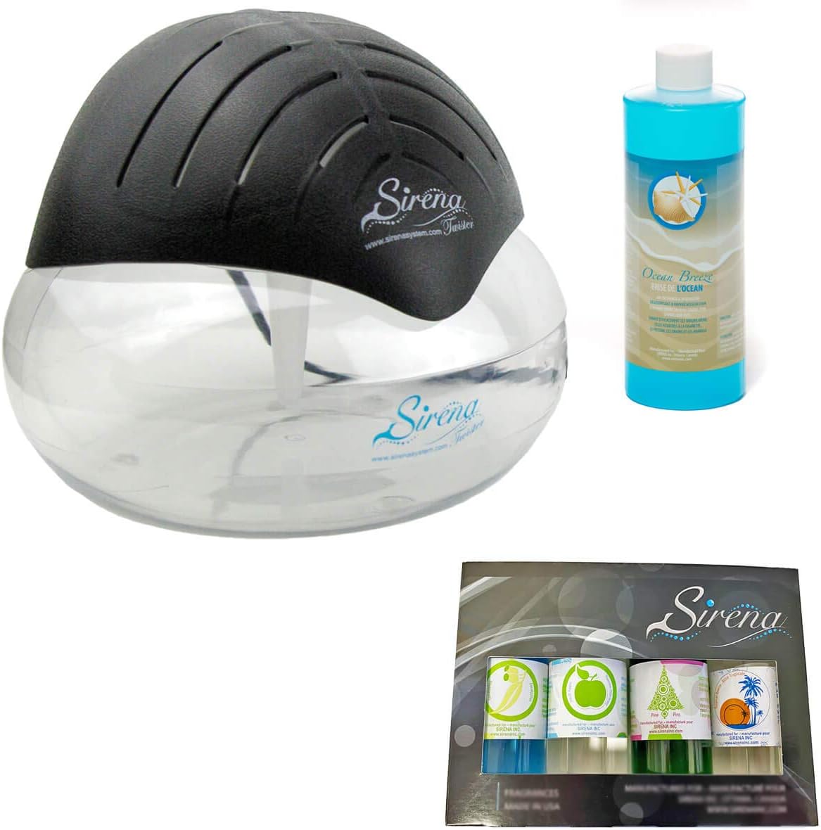 Premium Water-Wash Air Freshener: Smart Purifying Diffuser with Ocean Breeze Oils