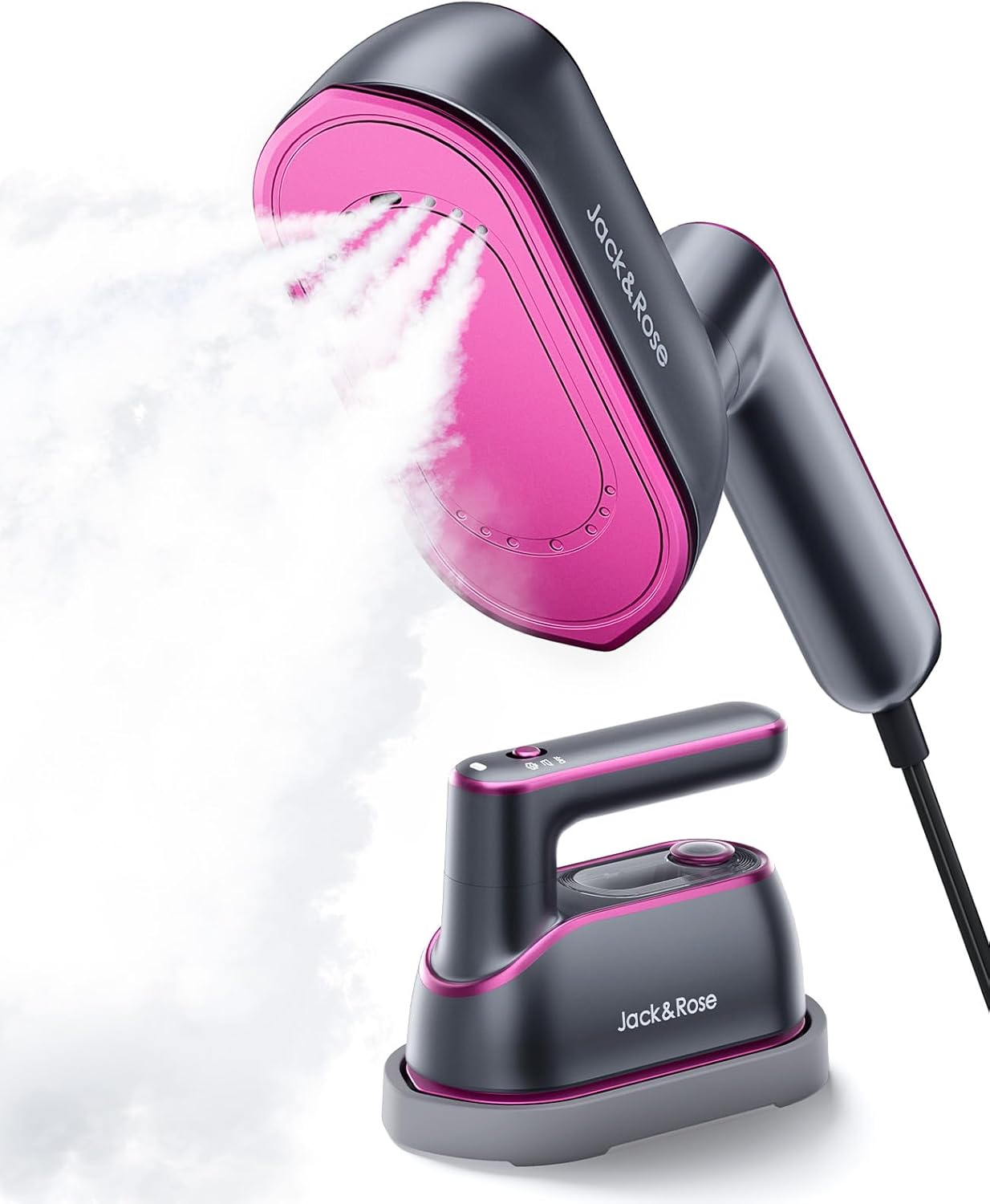 1200W Travel Steamer Iron, 8s Fast Heat-Up Portable Handheld Steamer with Ceramic Panel