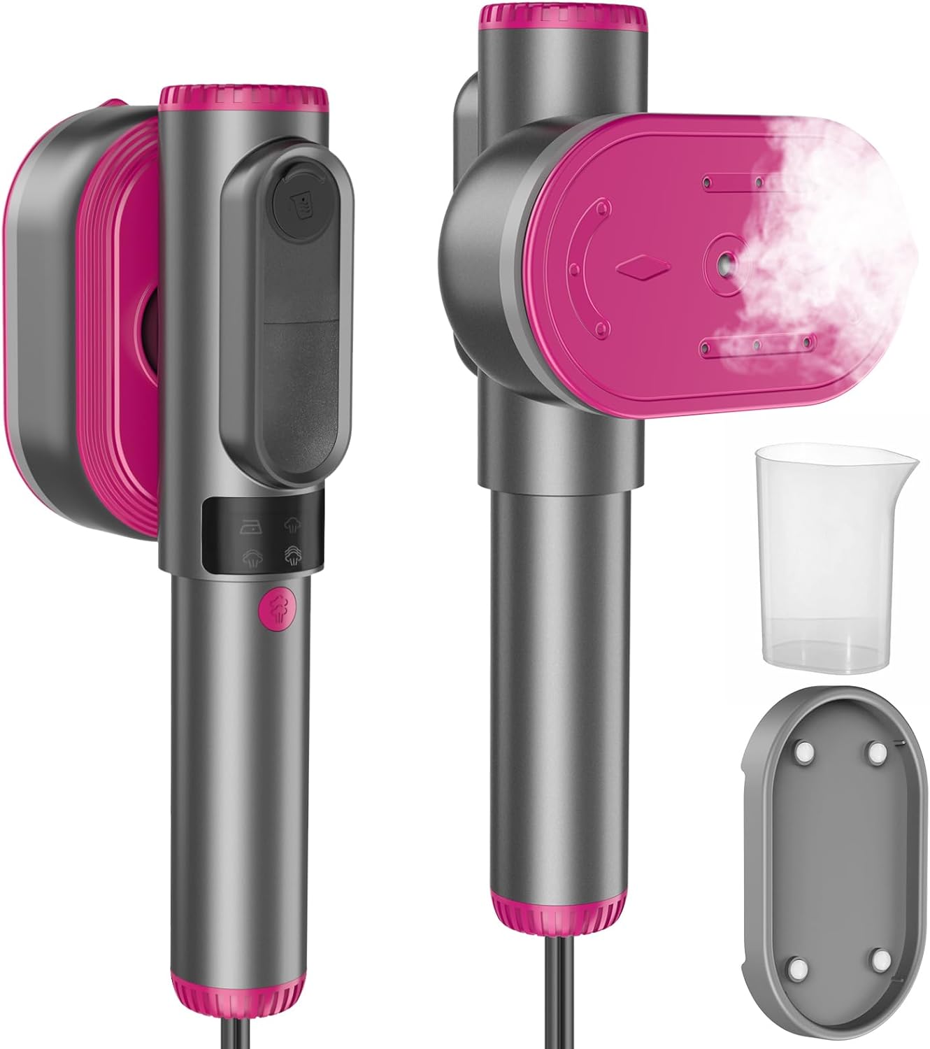 Portable Handheld Steamer for Clothes: 15s Fast Heat-up LCD Display Travel Iron