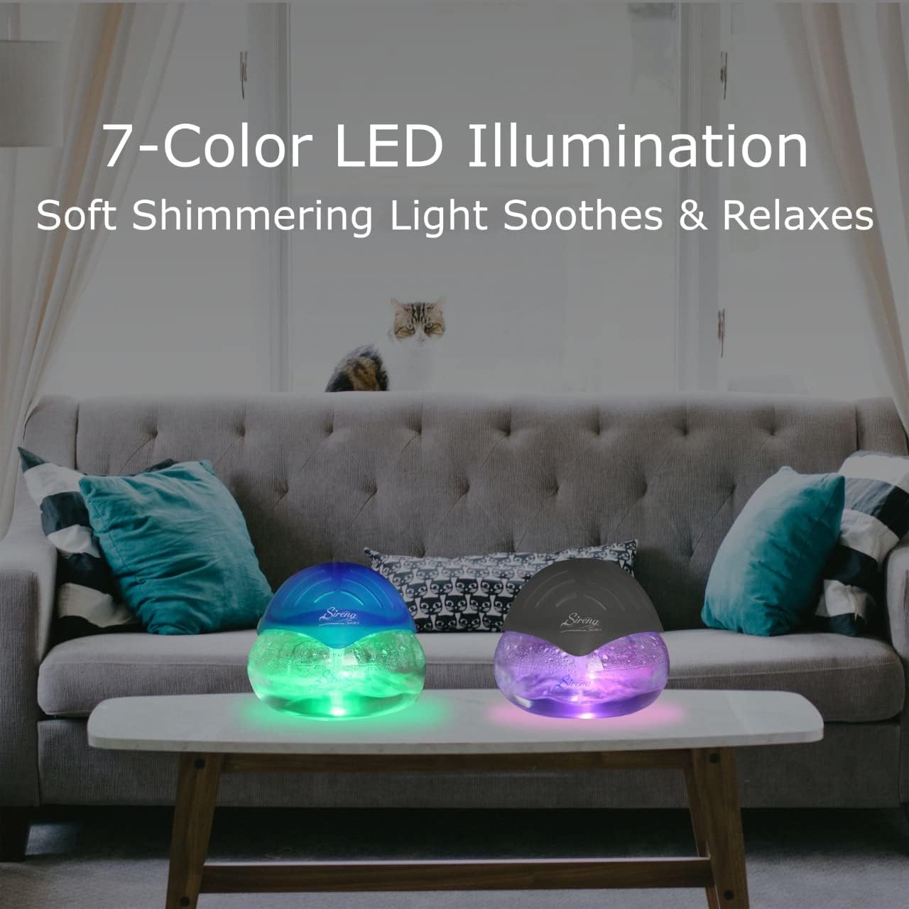 Premium Water-Wash Air Freshener: Smart Purifying Diffuser with Ocean Breeze Oils