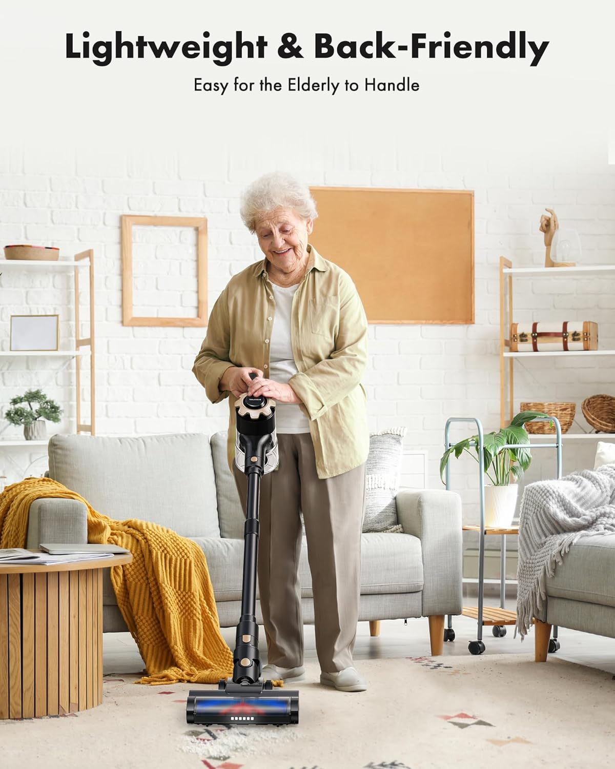 8-in-1 Cordless Vacuum Cleaner: Lightweight Stick with 45min Runtime & Powerful Suction