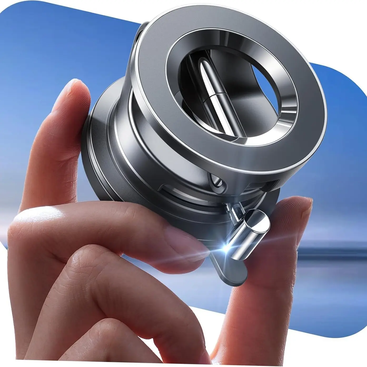LISEN for Magsafe Car Mount, Magnetic Phone Holders for Your Car, Vacuum Phone Mount for Car Accessories for Women Men Interior Jeep BMW, SuctionPro Gifts Kits, for iPhone 17 Pro Max 16 15 14 13