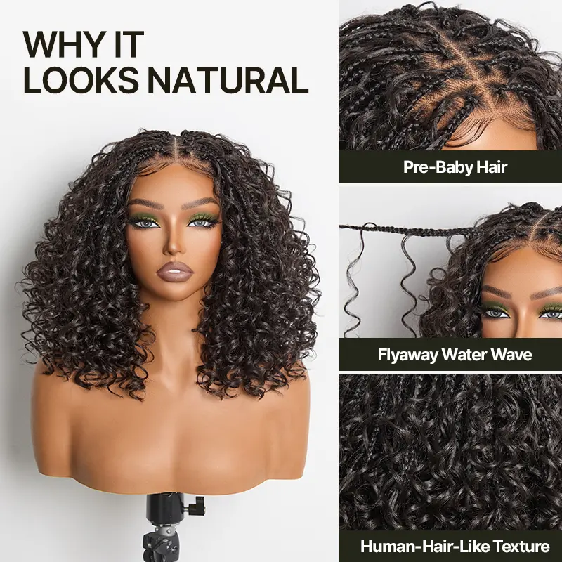 Wear & Go Boho Braid Water Wave Glueless HD Lace Wig