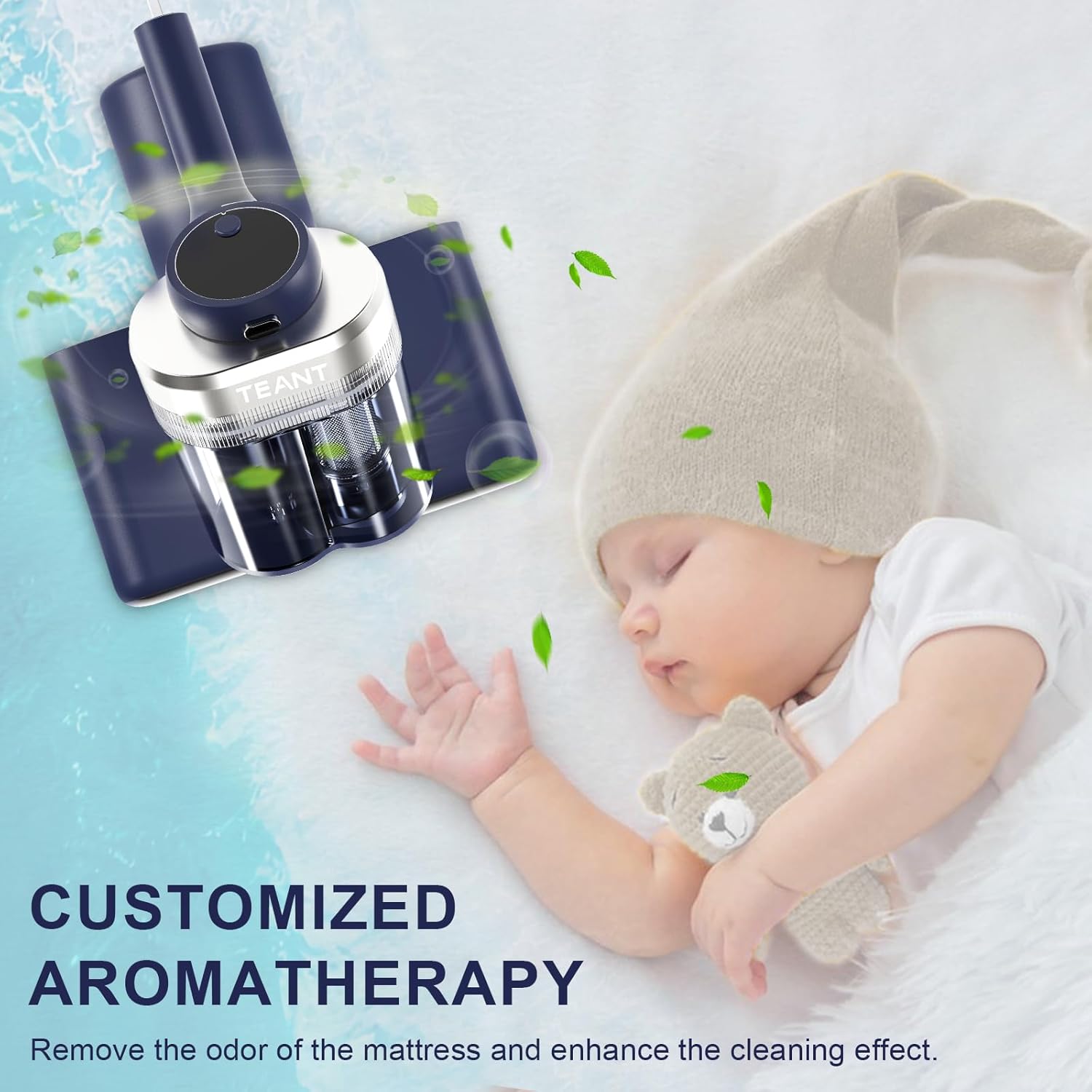 16kPa Bed Vacuum Cleaner: 149°F Heat & UV-C Sterilization ✨