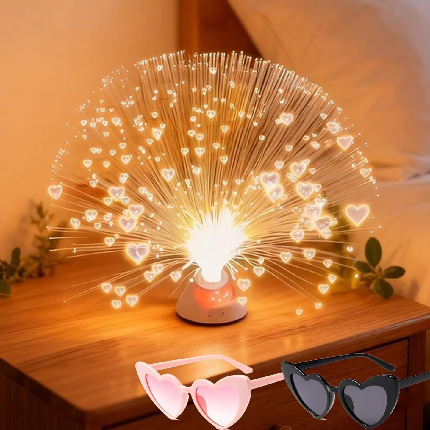 Where Dreams Sparkle Fiber Optic Lamp, 2026 New Nine Colors Romantic H