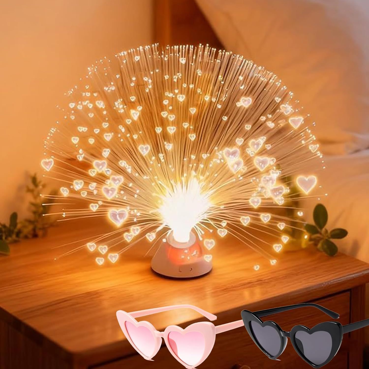 Where Dreams Sparkle Fiber Optic Lamp, 2026 New Nine Colors Romantic H