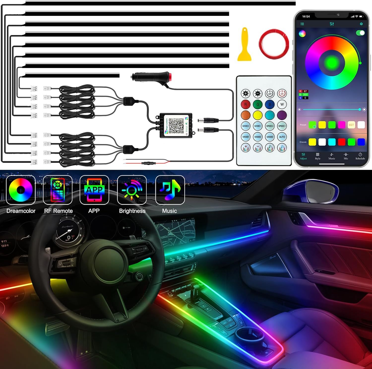 💥💥Final Day! Enjoy 50% OFF 💥-Car LED Strip Lights, Acrylic LED Lights 