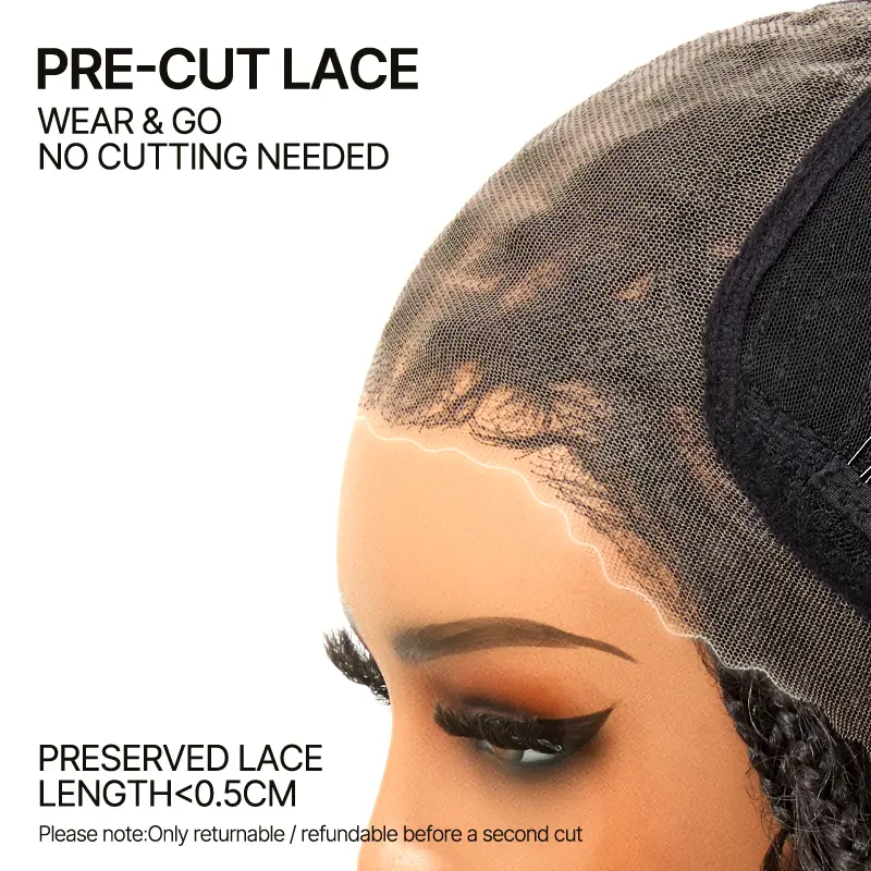 Wear & Go Boho Braid Water Wave Glueless HD Lace Wig
