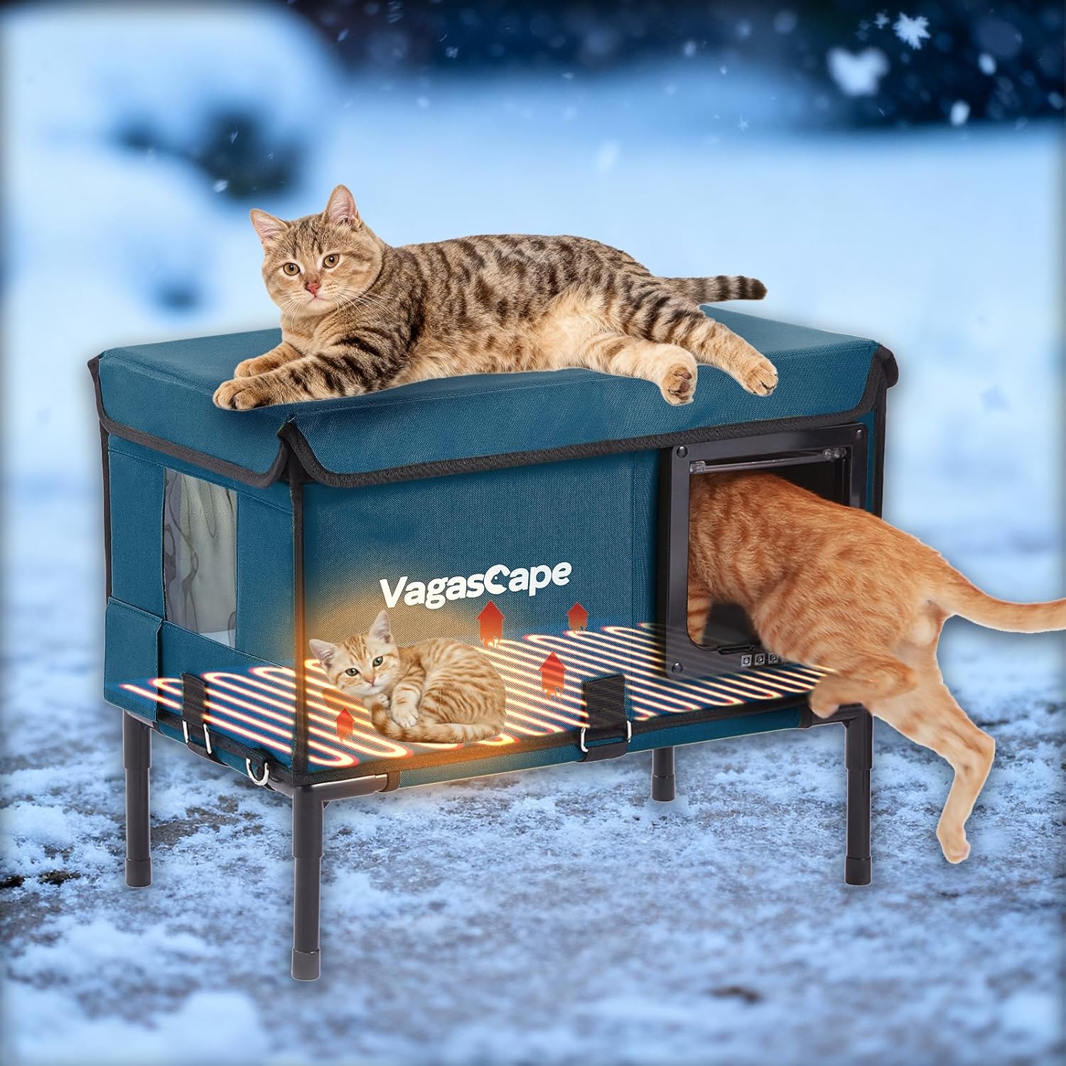 💥💥Final Day! Enjoy 50% OFF 💥-Heated Cat House for Outdoor in Winter