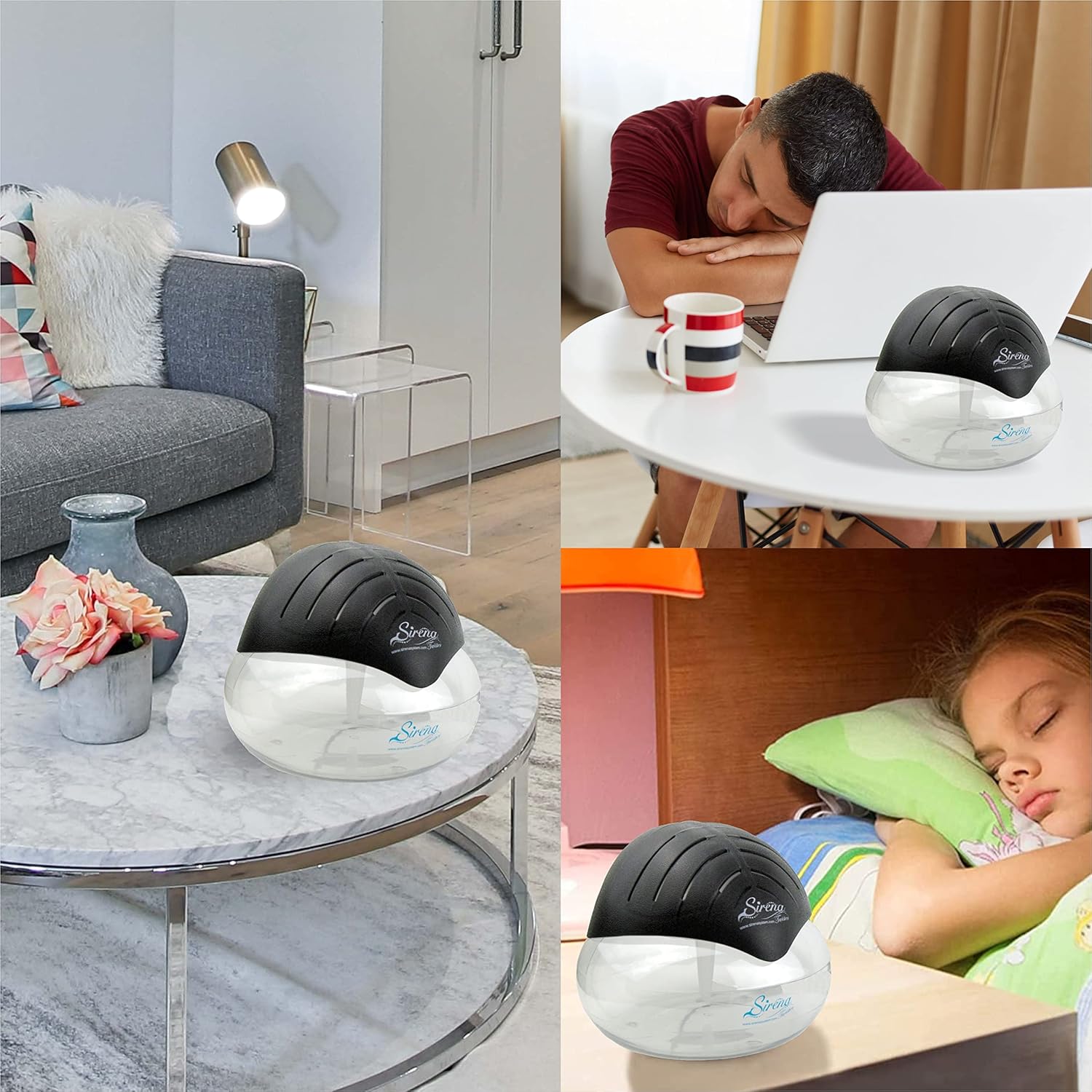 Premium Water-Wash Air Freshener: Smart Purifying Diffuser with Ocean Breeze Oils