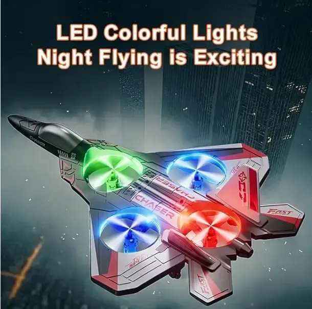 RC Fighter Jet Stunt Plane for Kids - Durable EVA Foam Flying Toy