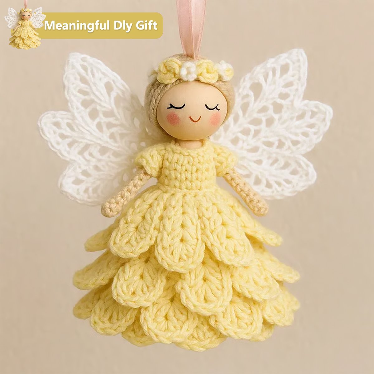 🏆Flash Sale⚡50K+ SOLD! - Handmade Crochet Angel Ornament