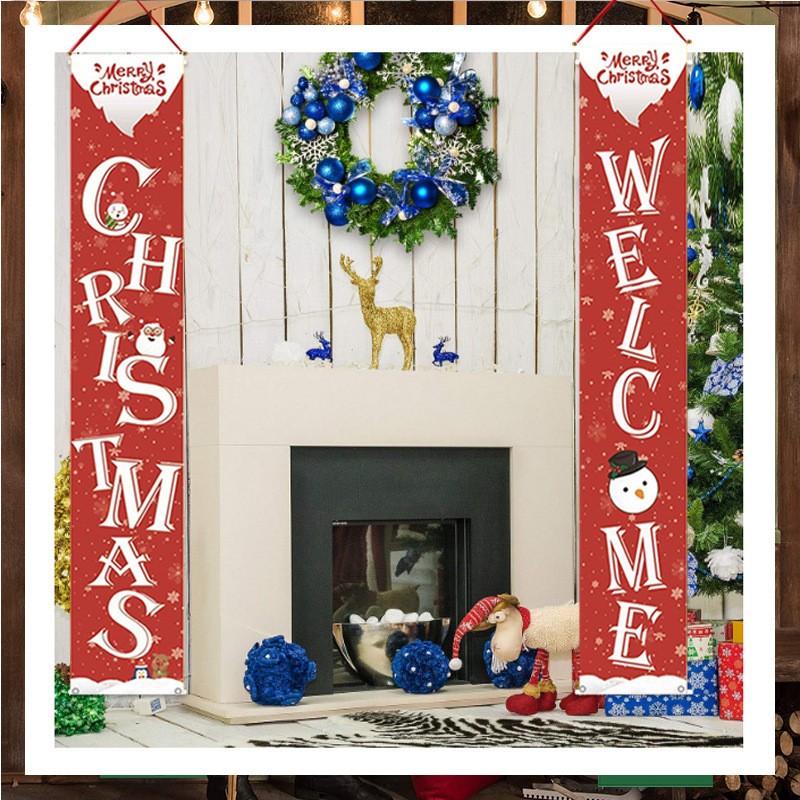 Merry Christmas Banner Christmas Porch