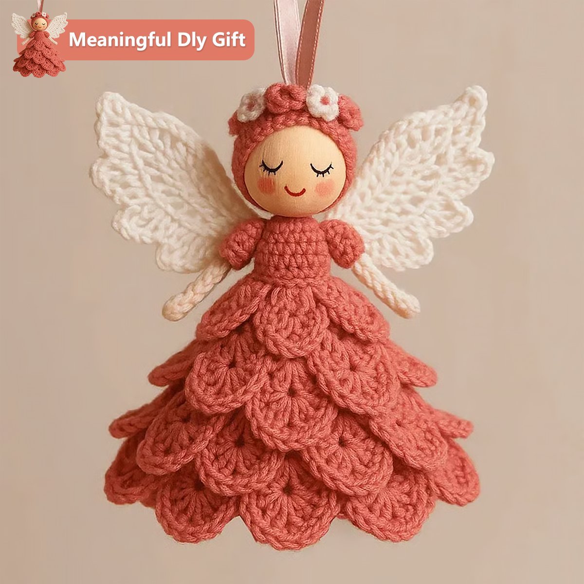 🏆Flash Sale⚡50K+ SOLD! - Handmade Crochet Angel Ornament