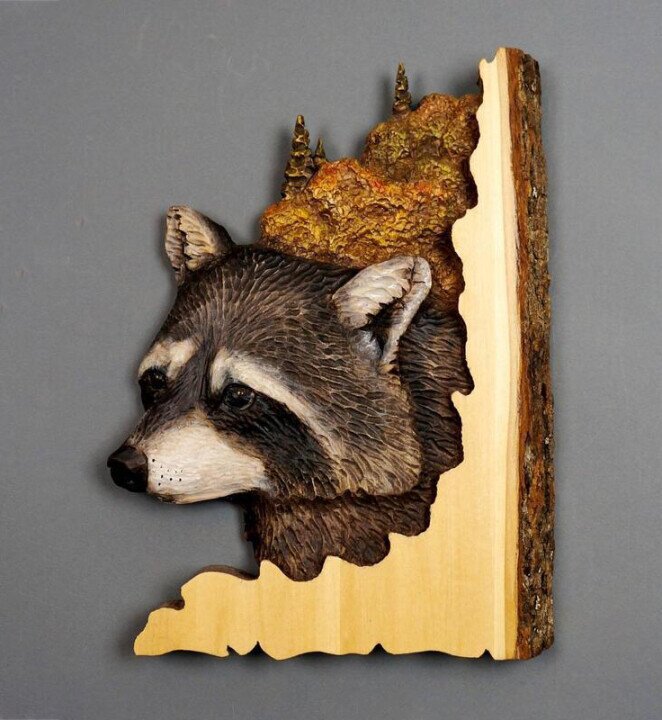 Animal Carving Handcraft Wall Decor