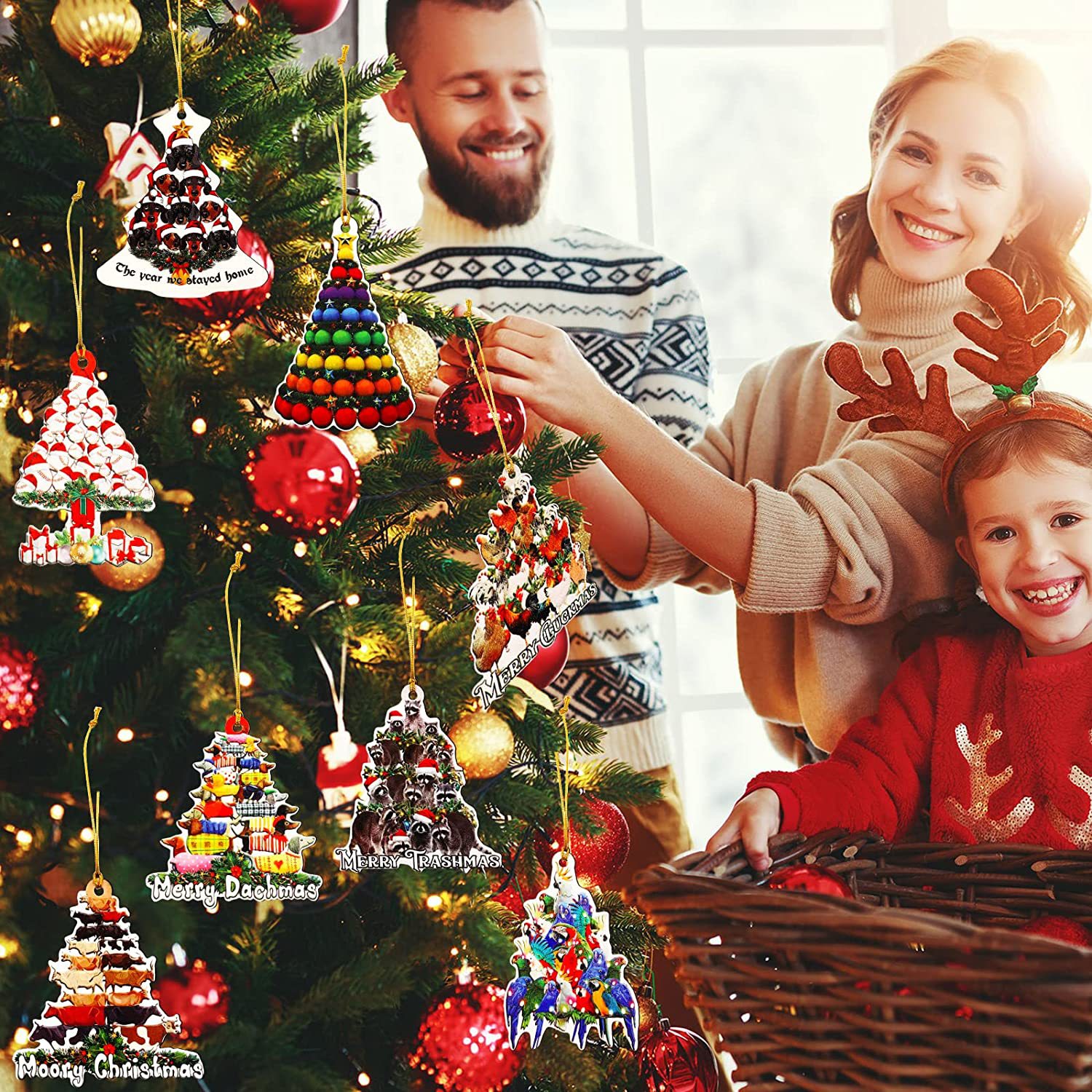 (🎅Christmas Hot Sale-49% OFF) Funny Animal Christmas Ornaments