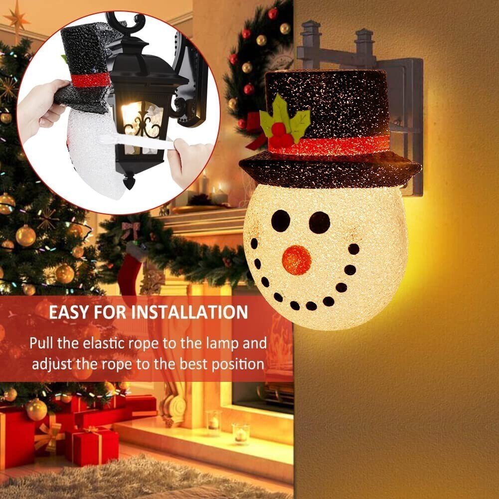 ?Snowman Porch Light Covers
