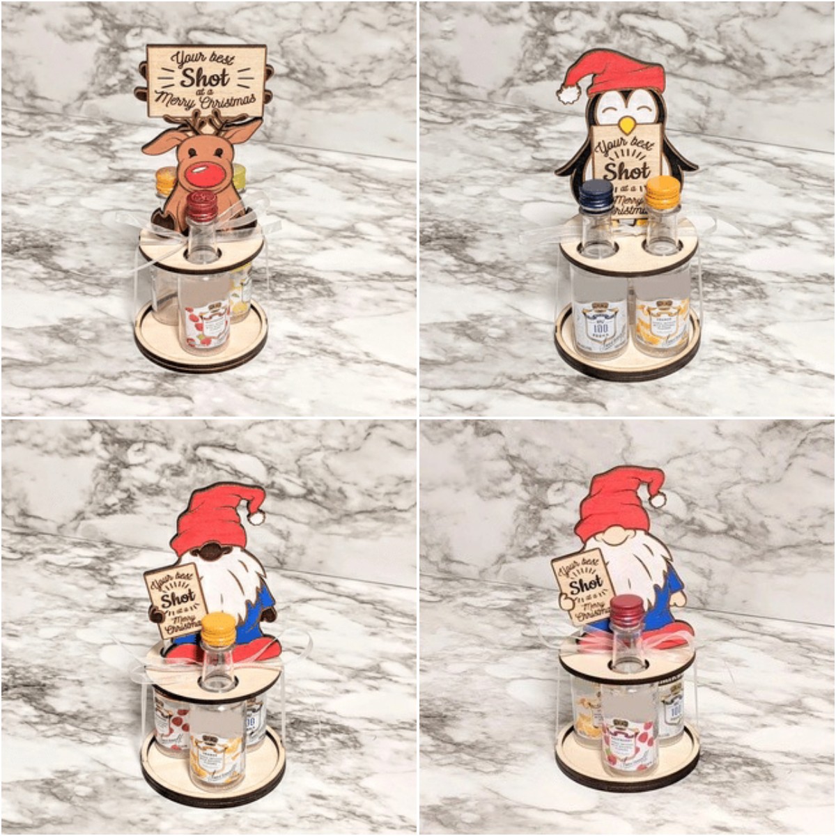 2022 Christmas mini wine bottle holder