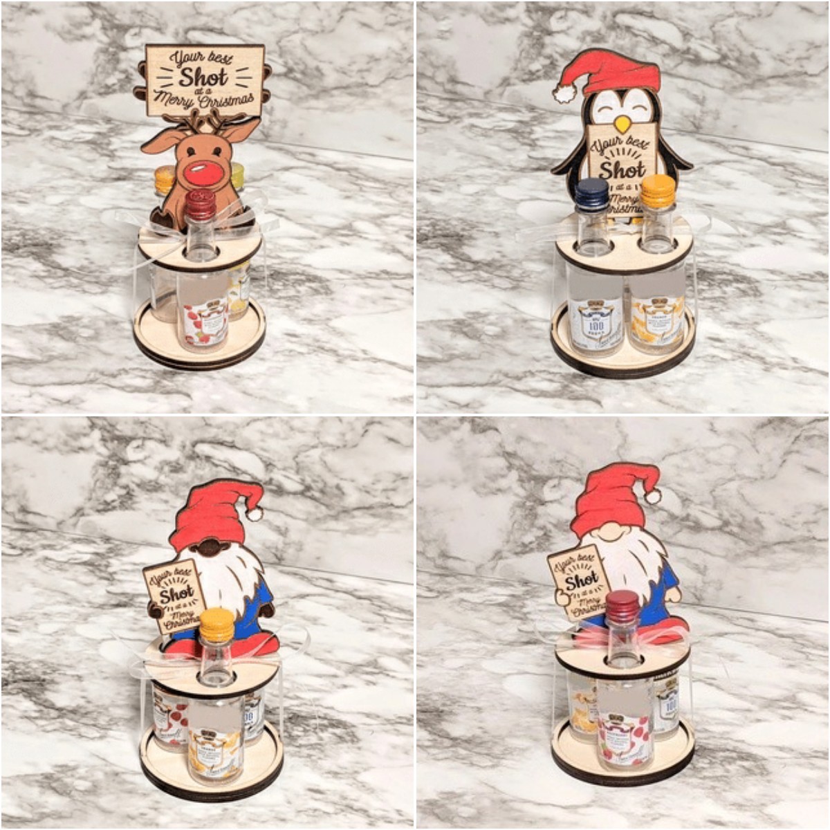 2022 Christmas mini wine bottle holder