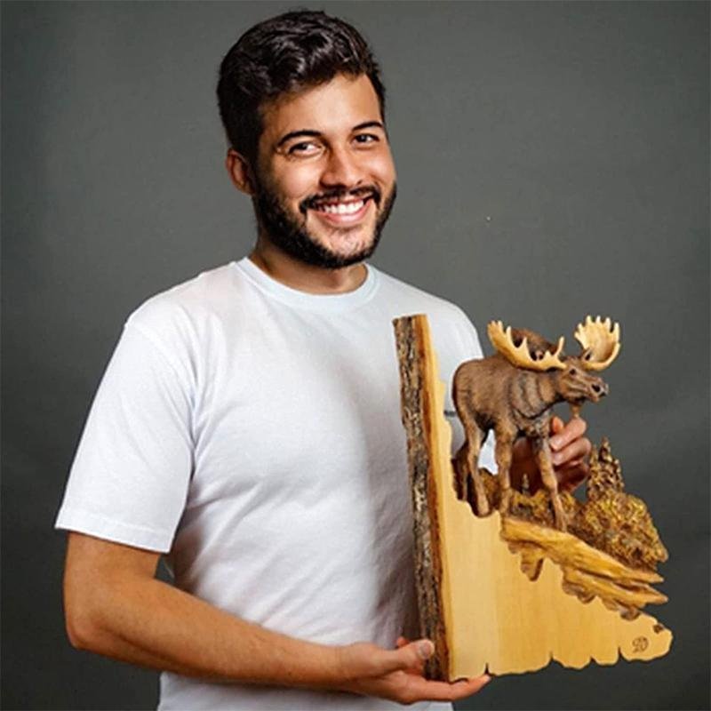 Animal Carving Handcraft Wall Decor