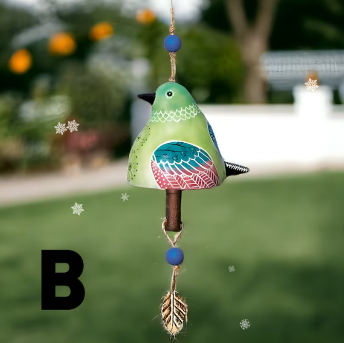 🎁Best Selling Gifts🎁Hand Painted Bird Windchime Gift