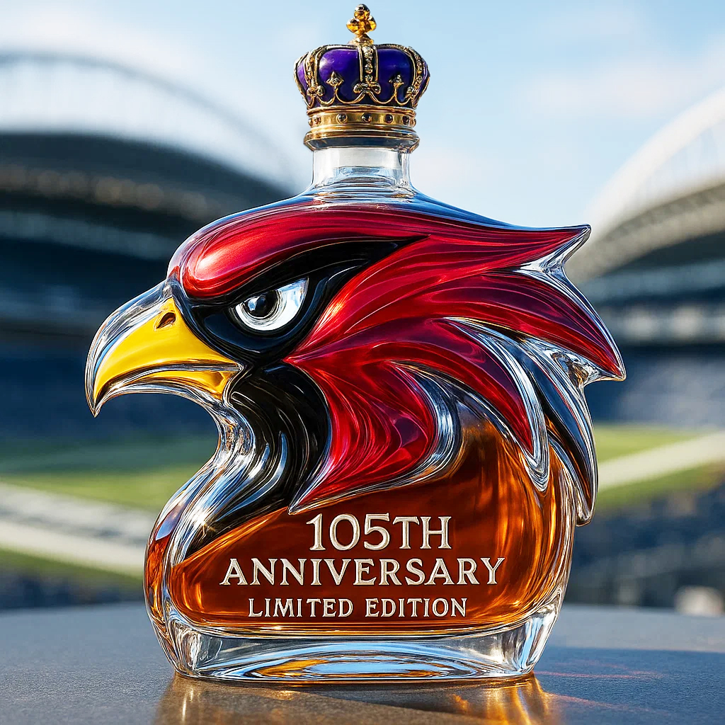 Arizona Cardinals 105th Anniversary Limited Edition Whiskey Bottle