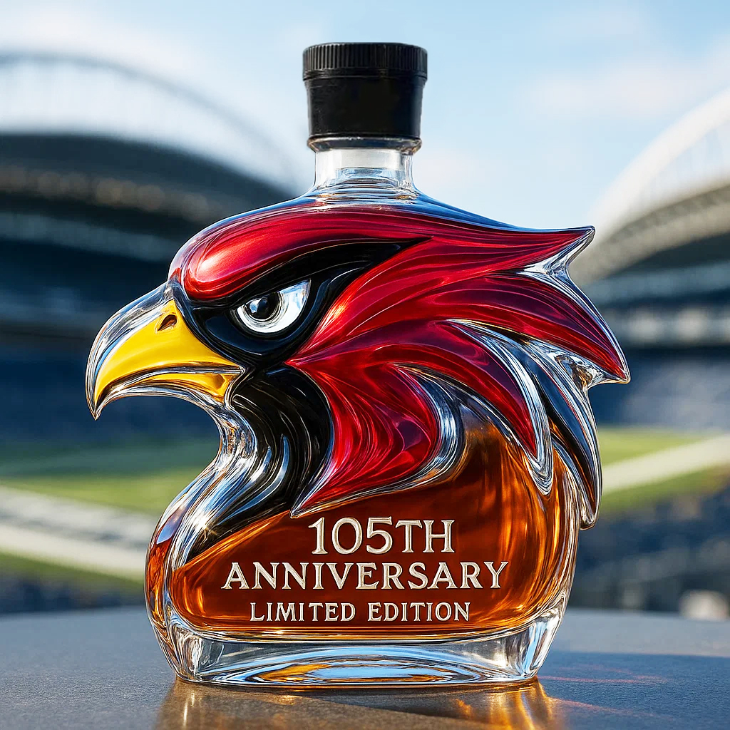 Arizona Cardinals 105th Anniversary Limited Edition Whiskey Bottle