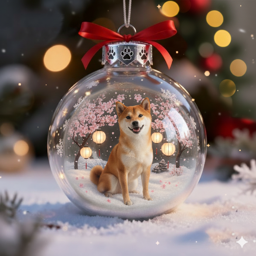 Festive Furry Friends: Pet Puppy Christmas Ornament Balls