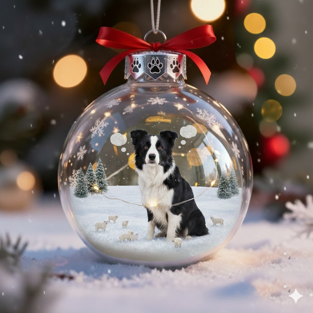 Festive Furry Friends: Pet Puppy Christmas Ornament Balls