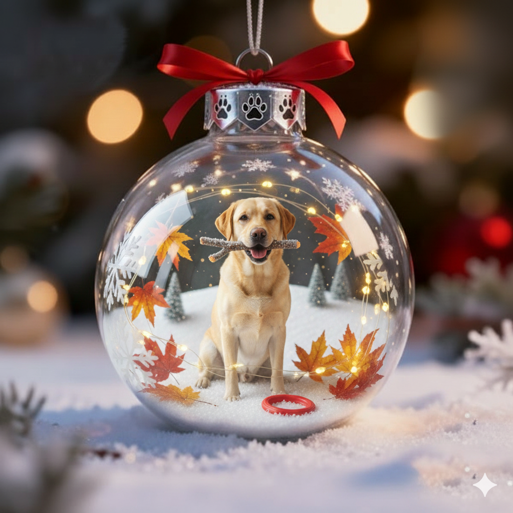Festive Furry Friends: Pet Puppy Christmas Ornament Balls