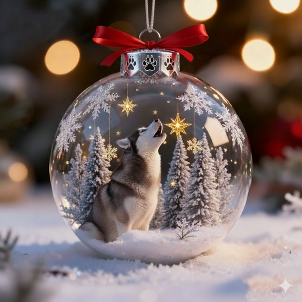 Festive Furry Friends: Pet Puppy Christmas Ornament Balls