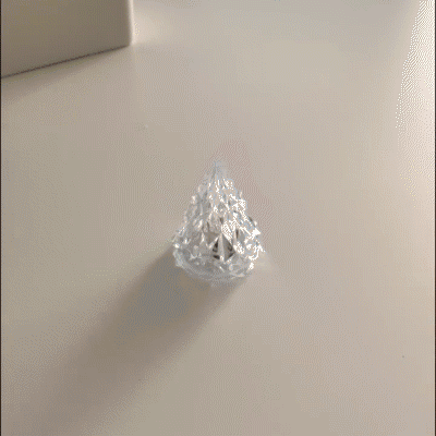 Night Light Crystal Mini Christmas Tree Light Flameless LED