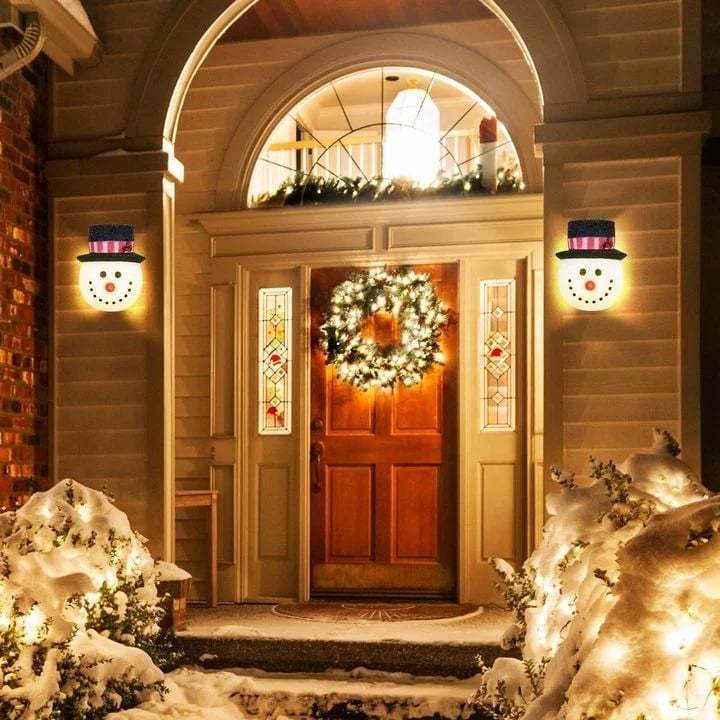 ?Snowman Porch Light Covers
