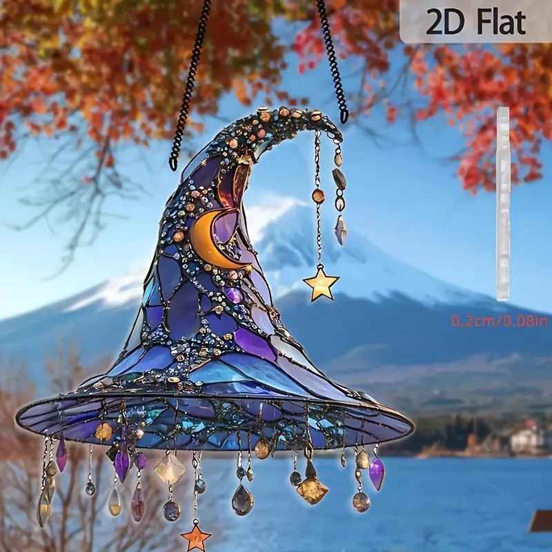Witch Hat Design Hanging Ornament