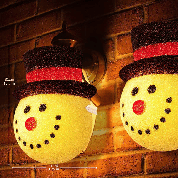 ?Snowman Porch Light Covers