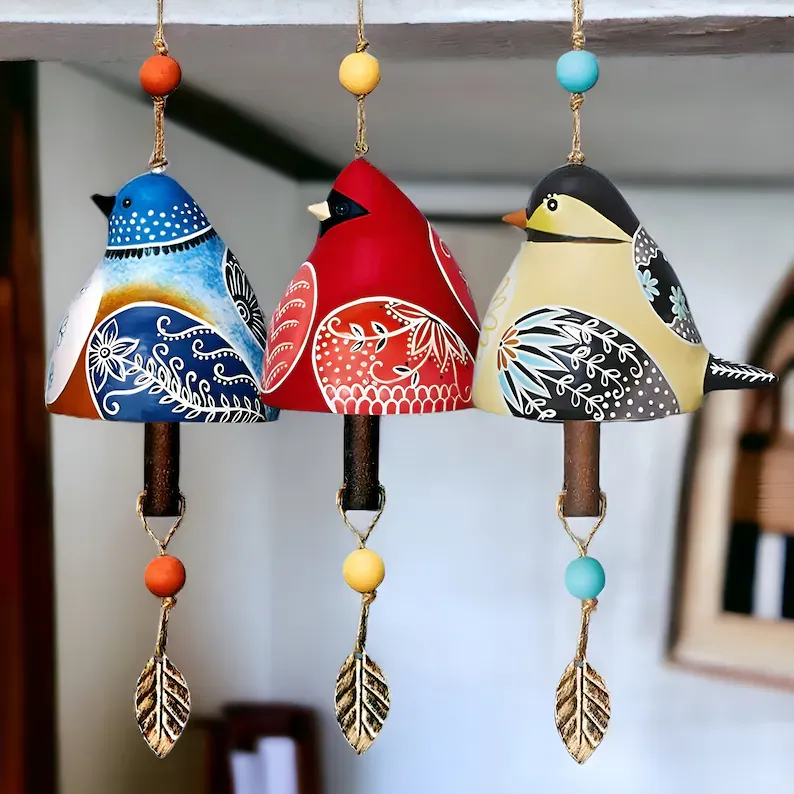 🎁Best Selling Gifts🎁Hand Painted Bird Windchime Gift