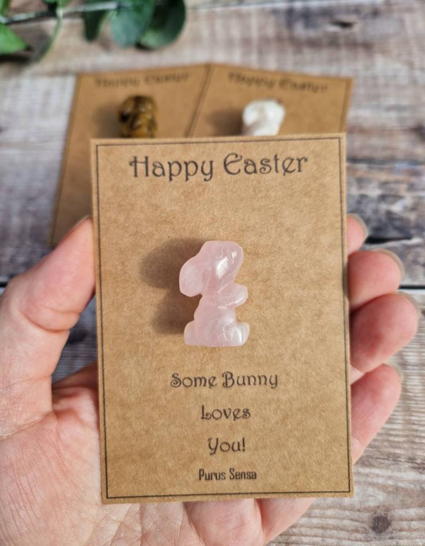 Cute Personalised Easter Bunny Crystal