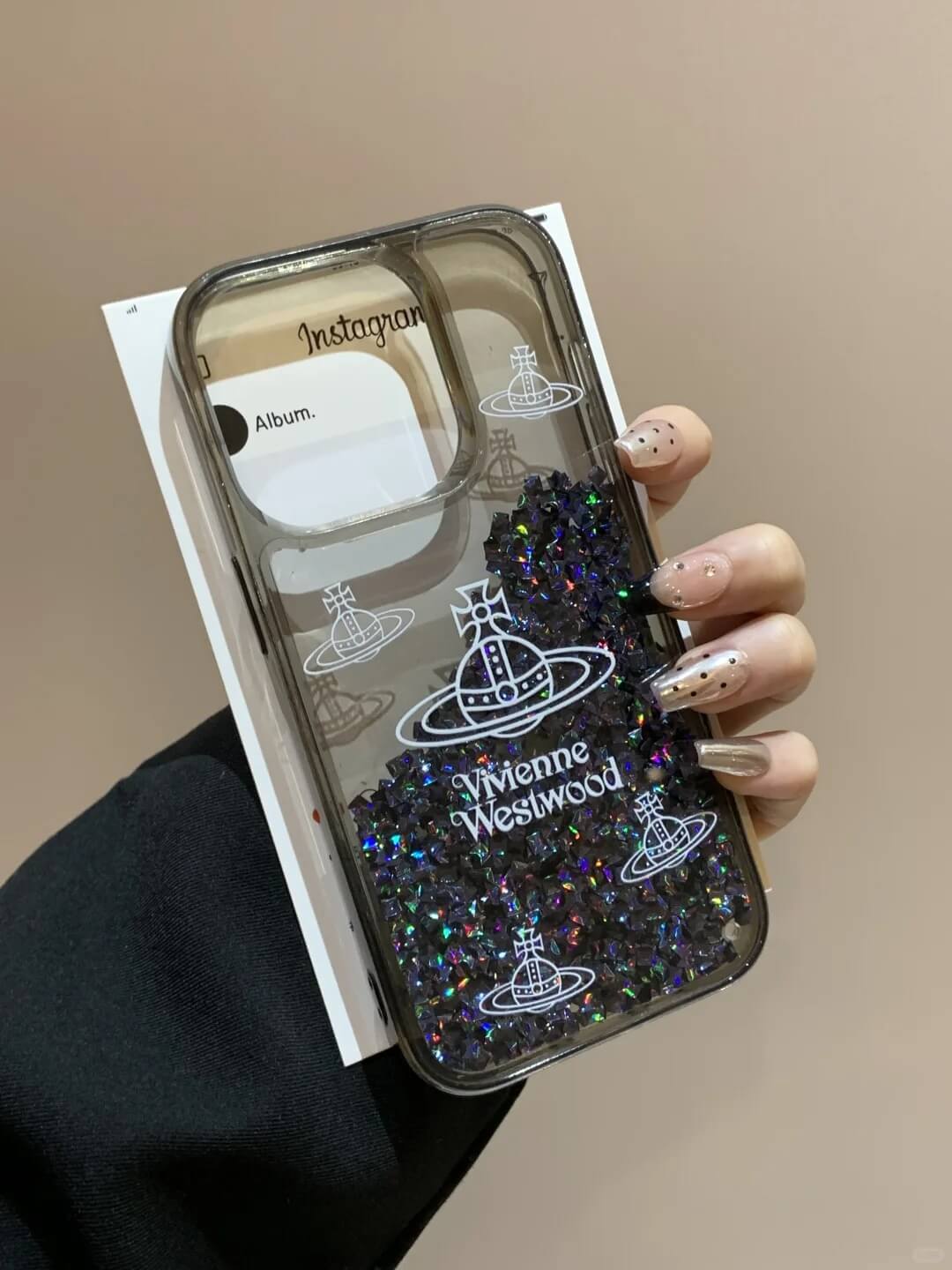 Diamond Quicksand Saturn Phone Case