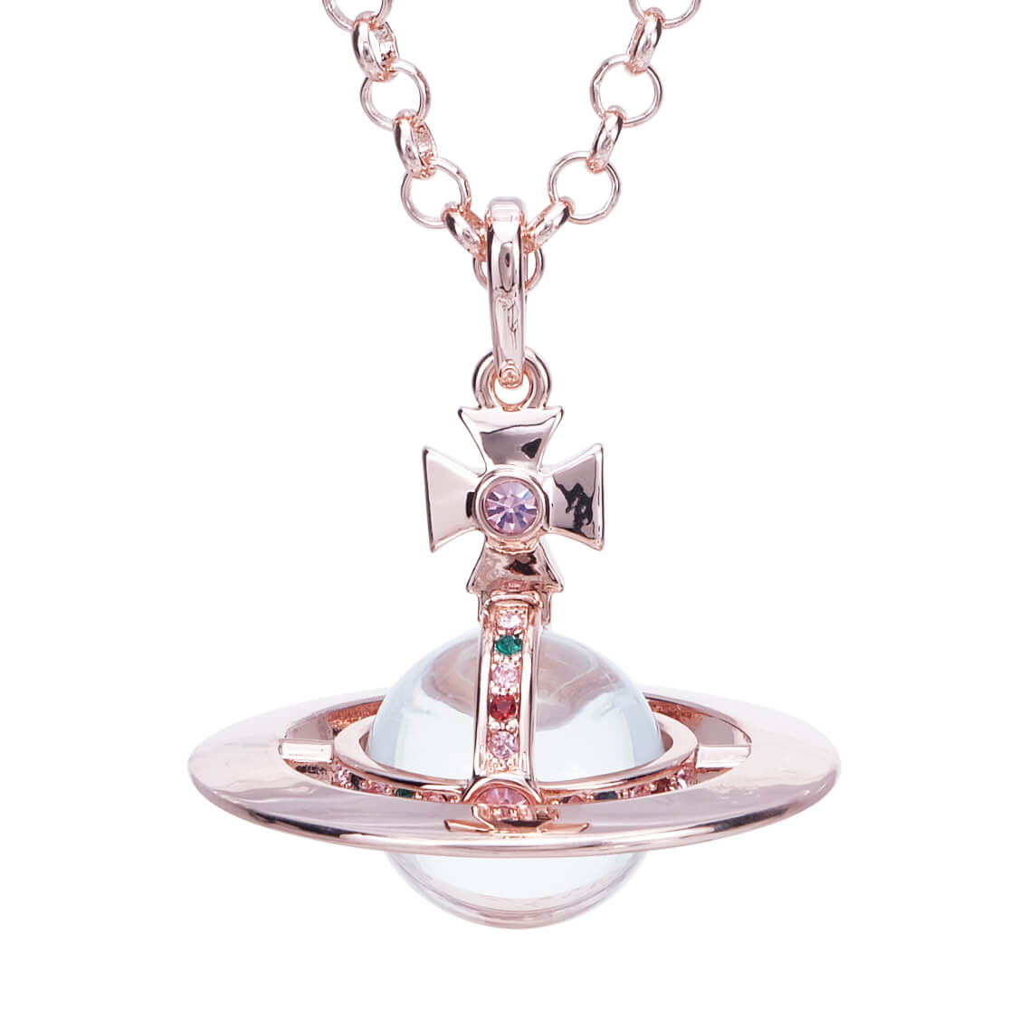 20MM ORB Classic Saturn Pendant Necklace