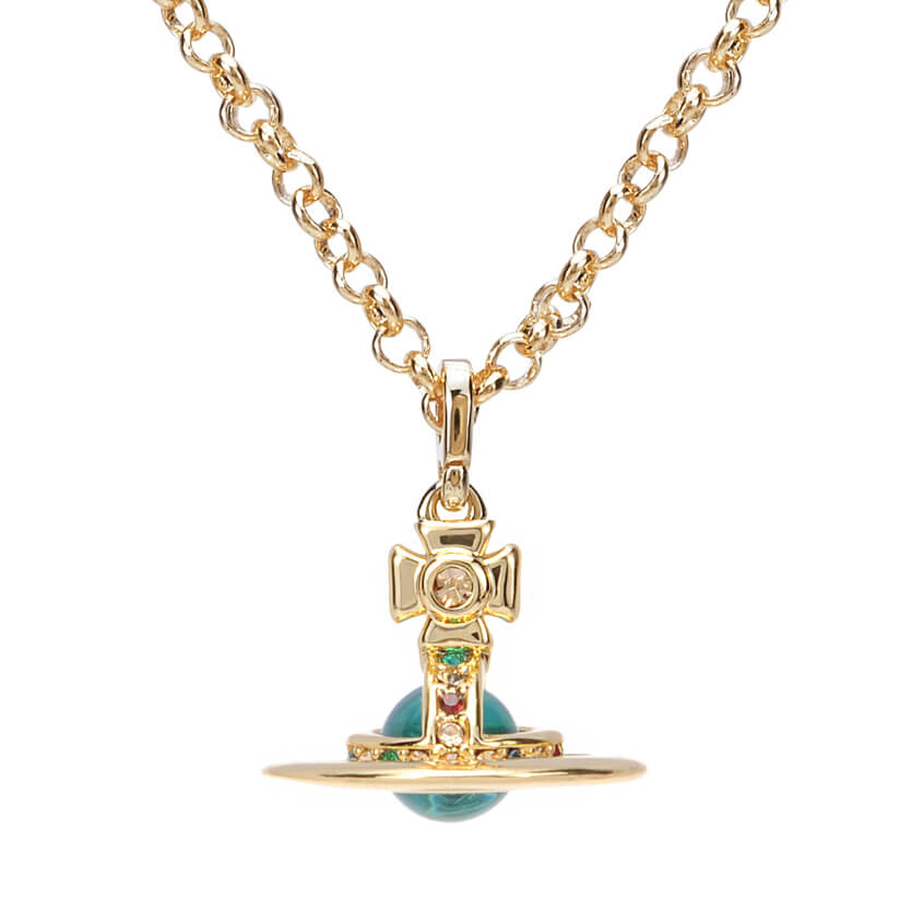 6MM ORB Classic Saturn Pendant Necklace