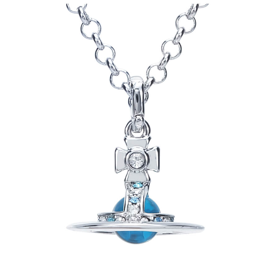 6MM ORB Classic Saturn Pendant Necklace