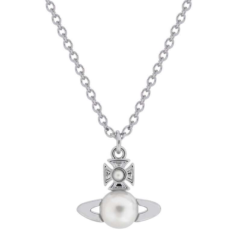 BALBINA Half-face Pearl Necklace
