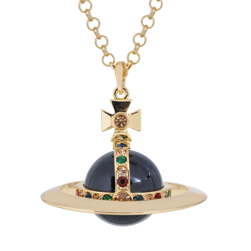 30MM Saturn Limited Color Classic Necklace