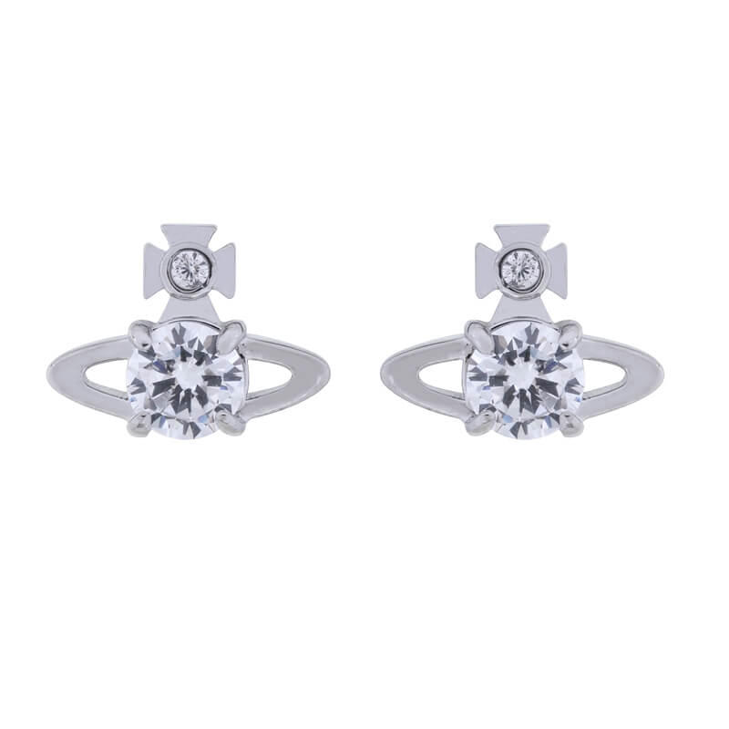 REINA Four Claw Zirconia Earrings